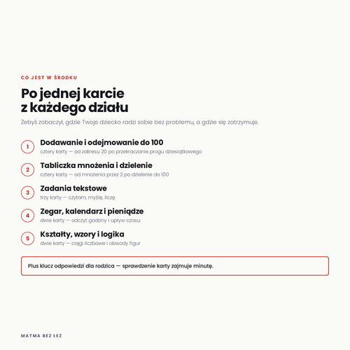 Pakiet startowy — 15 kart pracy do druku (za darmo)